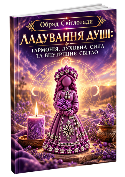 Воскова свічка-оберіг &laquo;БЕРЕГИНЯ ГАРМОНІЇ ТА ДУХОВНОСТІ&raquo; + обряд "ЛАДУВАННЯ ДУШІ" 001-022 фото